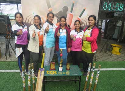 Women Power Playing Cricket